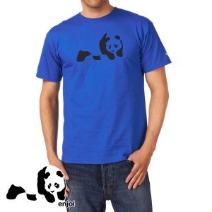 Enjoi T-Shirts - Enjoi Panda T-Shirt - Royal/Black
