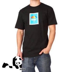 Enjoi T-Shirts - Enjoi Postage T-Shirt - Black