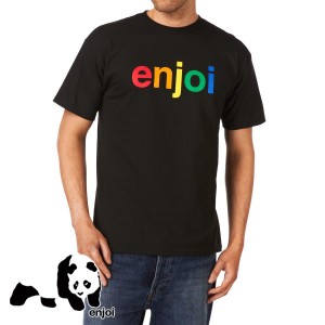 Enjoi T-Shirts - Enjoi Spectrum T-Shirt - Black