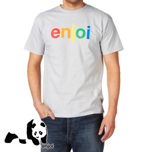 Enjoi T-Shirts - Enjoi Spectrum T-Shirt - Silver