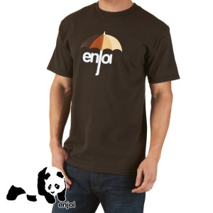 Enjoi T-Shirts - Enjoi Umbrella T-Shirt - Brown