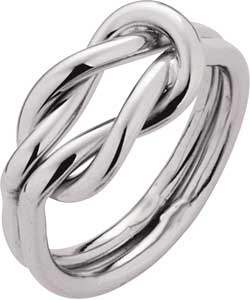 Entwined Sterling Silver Knot Ring