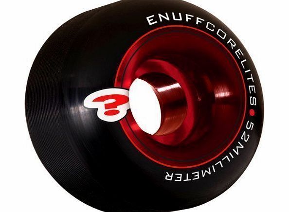 Enuff Corelites 52mm Black/Red Skateboard Wheels