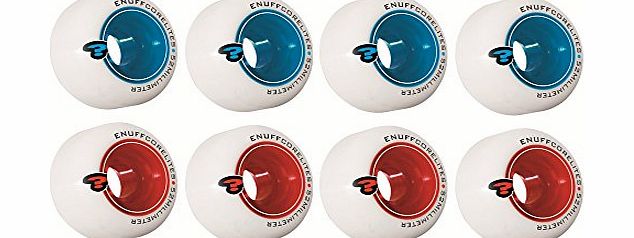 Enuff Corelites 52mm White/Red Skateboard Wheels
