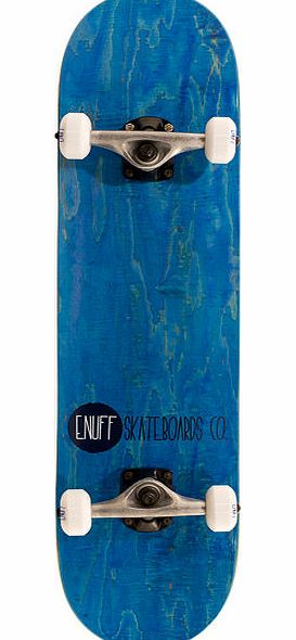 Enuff Logo Stain Blue Skateboard - 7.75 inch