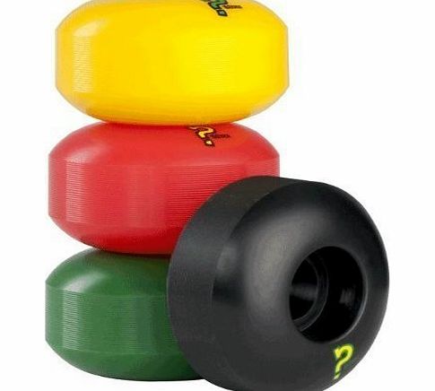 Enuff Refreshers 53mm Skateboard Wheels - Rasta Mixers