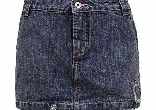  NEW WOMENS LADIES DENIM BLUE SUMMER MINI SKIRT SHORT JEANS 10