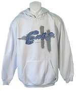 Enyce Brand Denim Hooded Sweatshirt White Size XXX-Large
