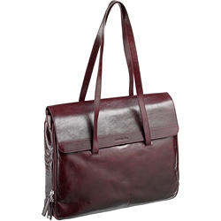 Enzo Rossi Ladies flap over case in Italian Florence leather
