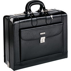 Enzo Rossi Leather overnight cabin briefcase