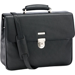 Enzo Rossi Portfolio / briefcase in deer tan leather