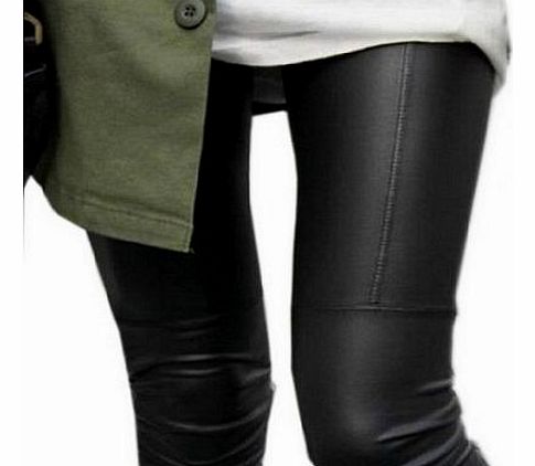 Eozy Sexy Ladies Faux Leather Slim Stretch Footless Leggings Fashion Pants Trousers Tights