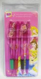 Retracteable Ball Pen With Dangle Charm 4/Pack - Disney Princess (X3651)