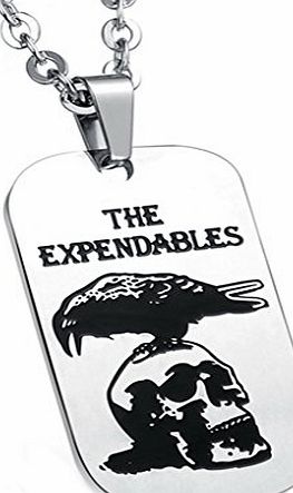 Epinki Mens Top Quality Stainless Steel Jewelry Pendant Necklace The Expendables Eagle Skeleton Pattern