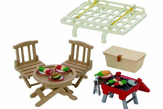 Epoch 2884 Sylvanian families - Car roof rack with picnic set