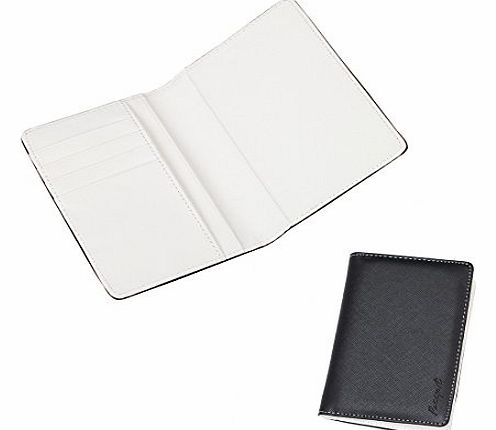 EPA01A01 Black White Leather Romance Travel Passport Handsome Passport Wallet For Mens By Epoint