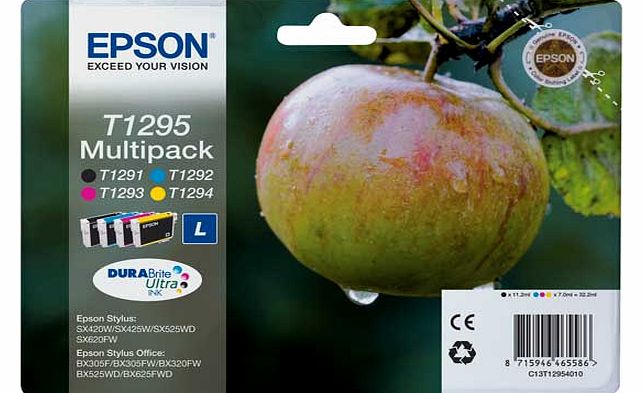 Epson Apple T1295 Black and Colour Ink Cartridge