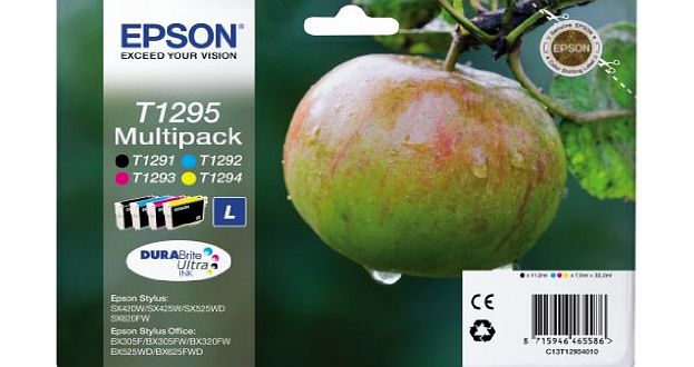 Epson Durabrite T1295 Apple Genuine Multipack Ink Cartridges