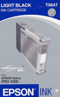 Epson Light Black Ink Cartridge (110ml) - Stylus