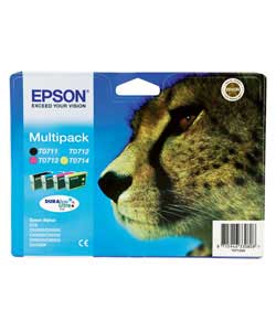 T0715 Quad Multipack of Ink Cartridges