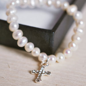 Baby Pearl Christening Bracelet