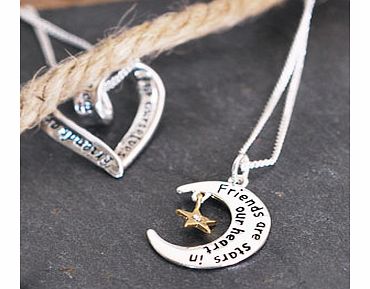 Equilibrium Silver Plated Friends Moon and Stars