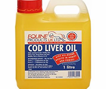 Equine Products Cod Liver Oil Horse Supplement, 1 Litre