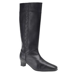 Equity Female Andrea Leather Upper Comfort Calf Knee Boots in Black