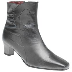 Equity Female Arianne Leather Upper Comfort Ankle Boots in Black, Brown