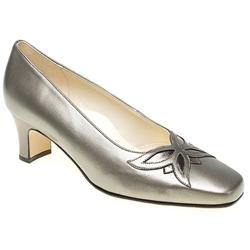 Female Valencia Leather Upper in Antique Pewter, Black