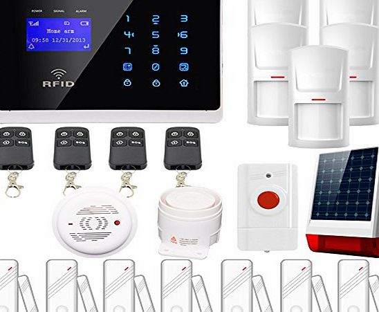 Eray  Wireless Alarm Systems Support IOS / Android APP with Remote Control and RFID Card (C)