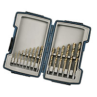 ERBAUER HSS Titanium Drill Bit Set 15Pc