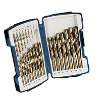 ERBAUER HSS Titanium Drill Bit Set 25 Pc