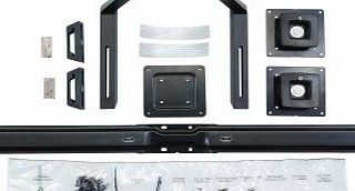 Ergotron Crossbar 17-24 Dual Monitor amp; Handle Kit for Flat Panel Display