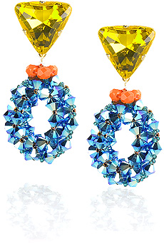 Erickson Beamon Ping Pong earrings
