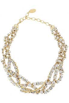 Erickson Beamon Twisted diamantandeacute; necklace
