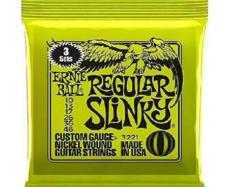 Ernie Ball LS6444 Electric Guitar Strings (Pack of 3)