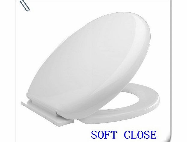 erolling  Brand NEW LUXURY SLOW SOFT TOILET SEAT WC WHITE TOILET SEAT GUARANTEE FREE Pamp;P