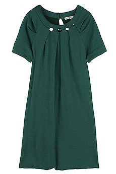 Button neck dress