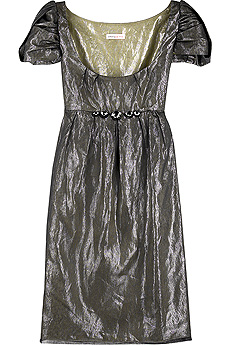 Erotokritos Metallic linen dress