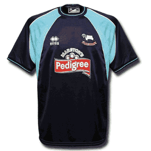 01-02 Derby County Away shirt