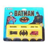 ERTL Batman Movie Micro set: Batmobile - Batwing - Joker van