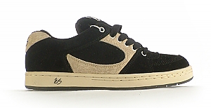 Es Accel Mens Skate Shoes - Black/Tan