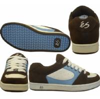 Es ACCEL SHOES WHITE/BLUE/BROWN