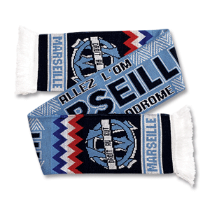 Marseille Jacquard Scarf - Navy/Sky