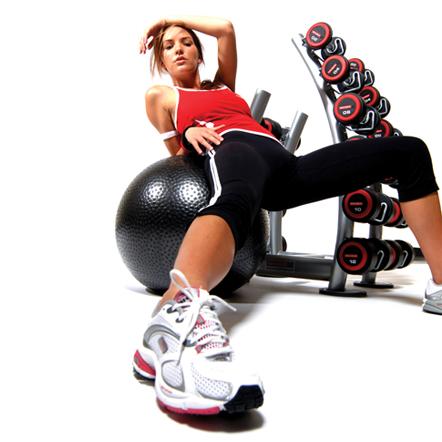 Escape 2-20Kg Rubber Dumbbell Set   Upright Rack