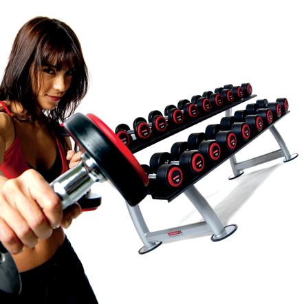 Escape 42-50Kg Rubber Dumbbell Set   Horizontal