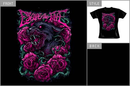 Escape The Fate (Hell Dog) Fitted T-shirt