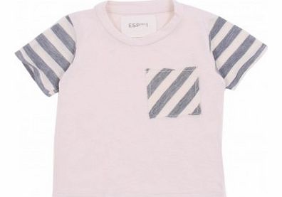 Esp n1 Striped baby T-shirt Ivory `6 months,18 months