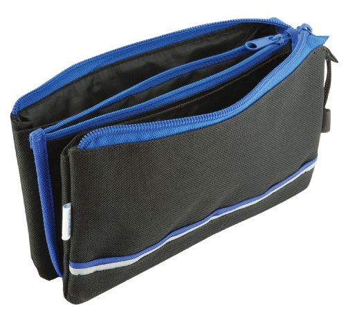 Esposti Triple Pocket Pencil Case - Blue